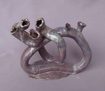 糸賀美智子「環寄合せ花器」縦13.0×横34.0×高27.0cm
