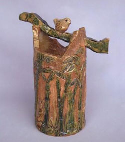 神澤三枝子 径12.5×高27.0cm