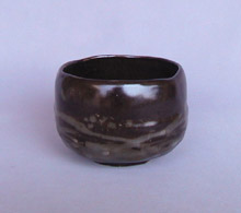 井上新也 「鉄釉抹茶茶碗」φ11.0×高8.0cm