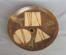 三好紀雄 「○△□文皿」 径30.0×高3.5cm