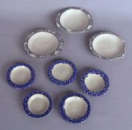梅村令子 「豆皿」 径7.0～9.0×高2.0cm