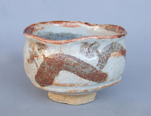 松本ヱミ子 「志野」 径13.0×高9.0cm