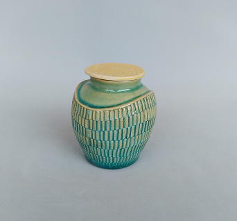 大国成子「呉須文鉢」径19.5×19.5 高8.0cm