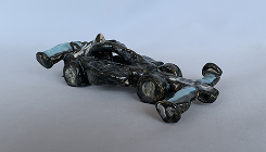 加藤玄　「Ｆ１レーシングカー」　径15.0×7.5 高4.5cm
