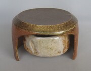 上田元彦　「灰被志野茶碗」　径 11.5×11.5 高7.0cm