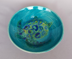 武田芳子　「平鉢」　径20.0×20.0 高5.5cm